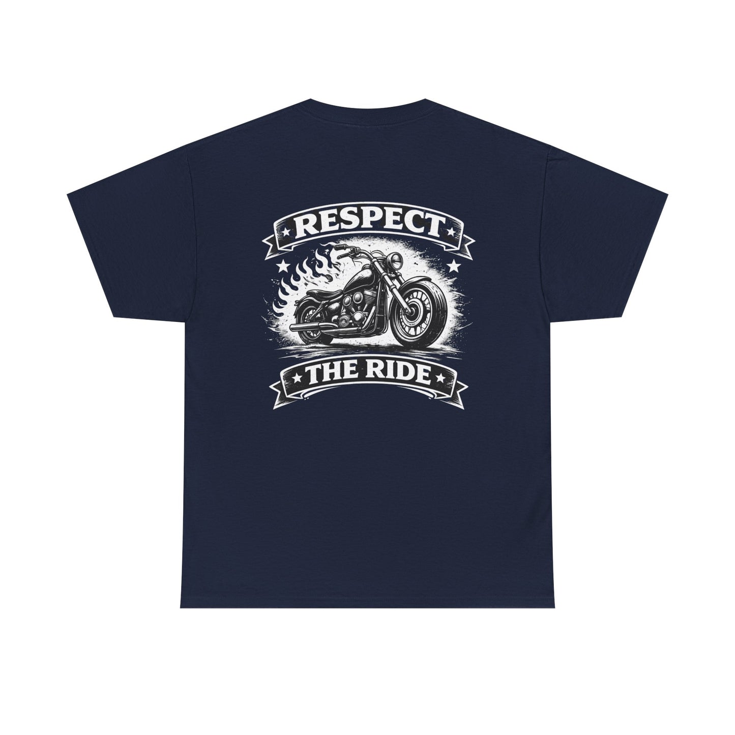 Respect The Ride Motorcycle T‑Shirt — Biker Vintage Chopper Tee