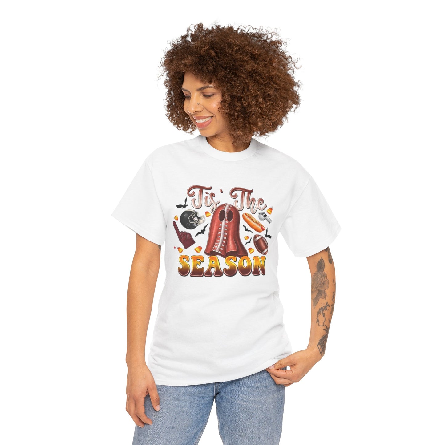 Tis The Season Womens Fall Festive Cotton Short Sleeve Tee