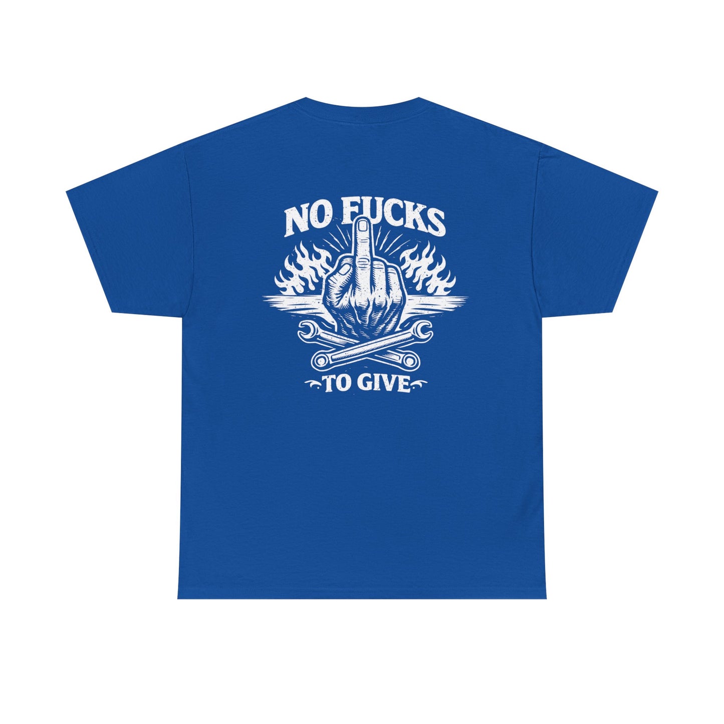 No Fucks To Give T-Shirt — Middle Finger Flame Graphic Tee