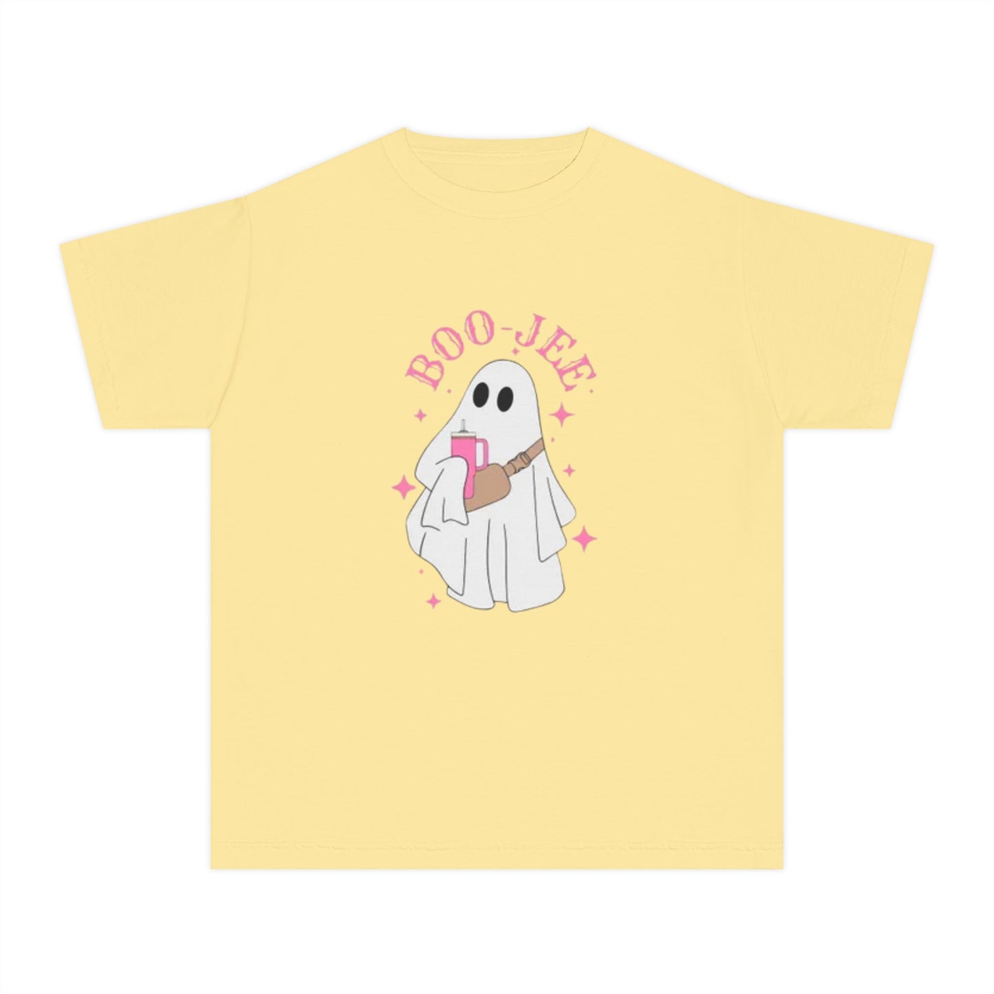 Boo Jee Ghost Youth Midweight Tee-Halloween Shirt