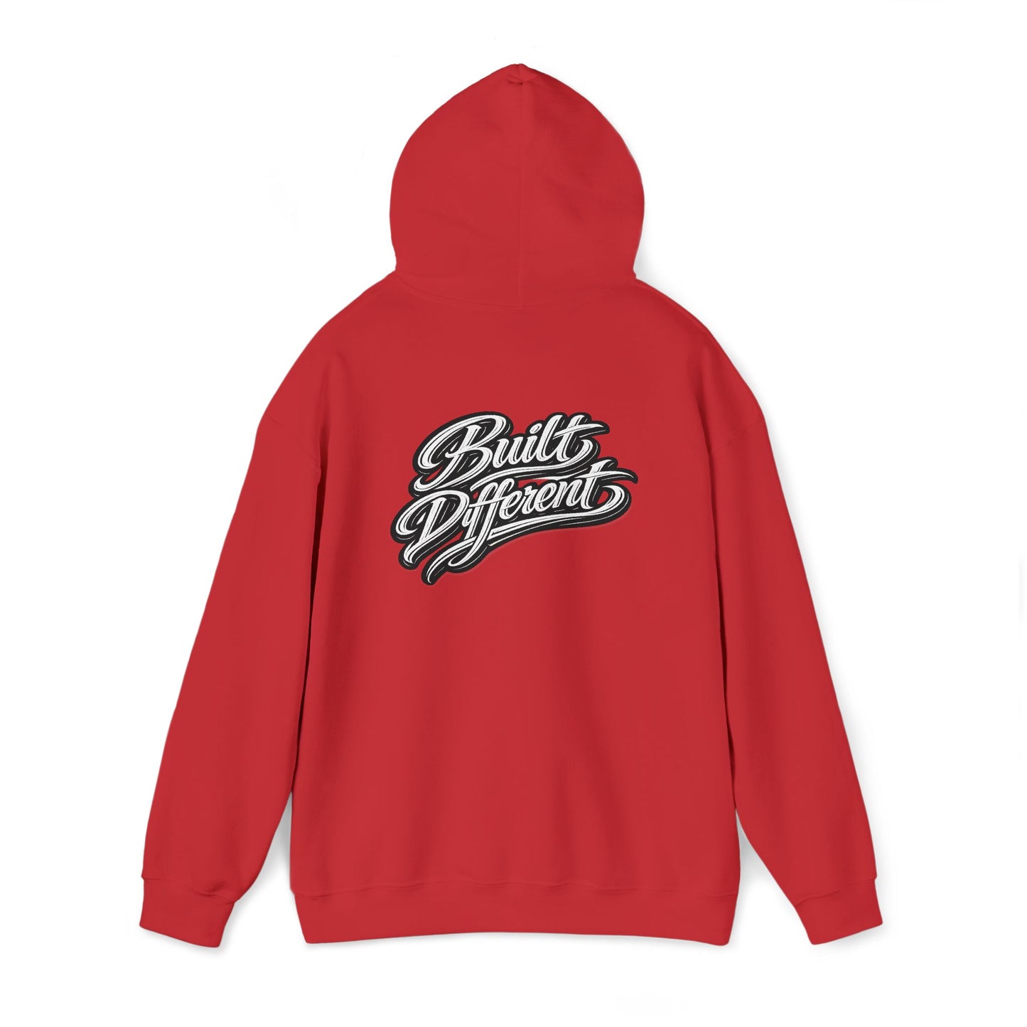 Built Different Hoodie — Vintage Script Logo Pullover