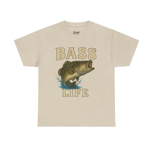 Bass Life Fishing Tee, Unisex Cotton Shirt, Outdoor Enthusiast Gift, Angler Apparel, Casual Summer Top, Fishing Event Shirt