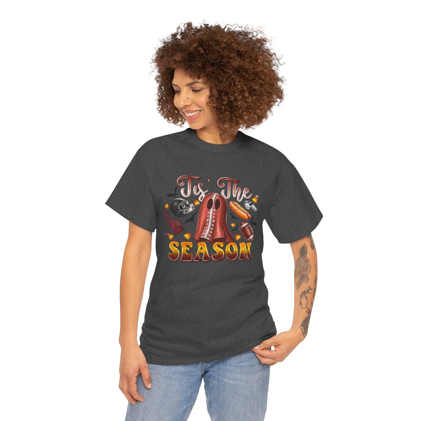Tis The Season Womens Fall Festive Cotton Short Sleeve Tee