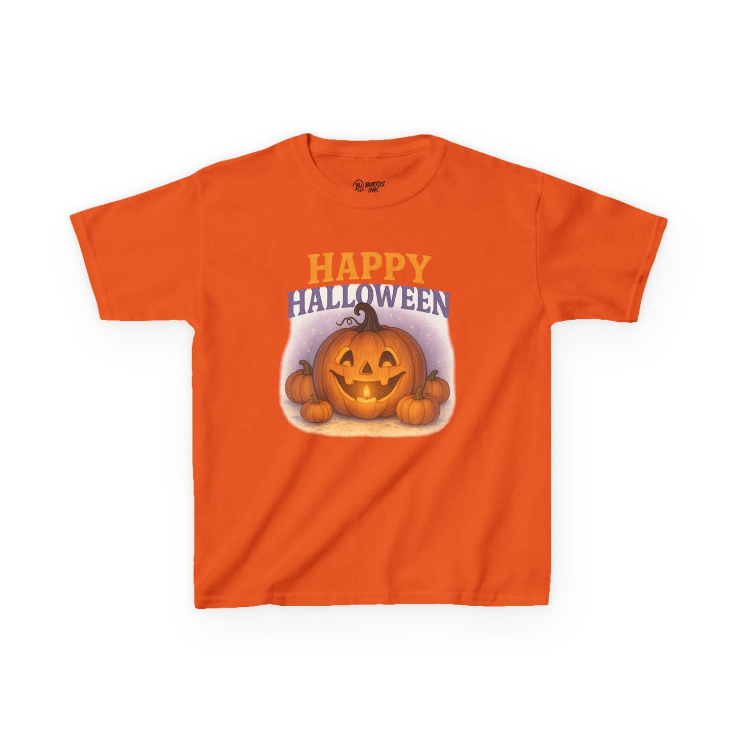 Kids Halloween Pumpkin Tee, Spooky T-Shirt for Kids, Fall Festival Clothes, Trick or Treat Shirt, Halloween Costume Tee