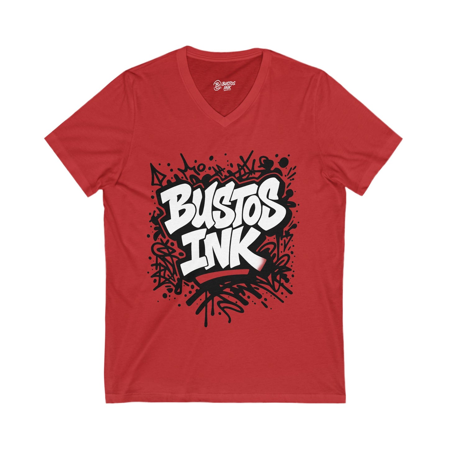 Street Art V-Neck Tee, Cool Graphic T-Shirt, Unisex Casual Wear, Event Tee, Graffiti Style Shirt, Urban Fashion Top