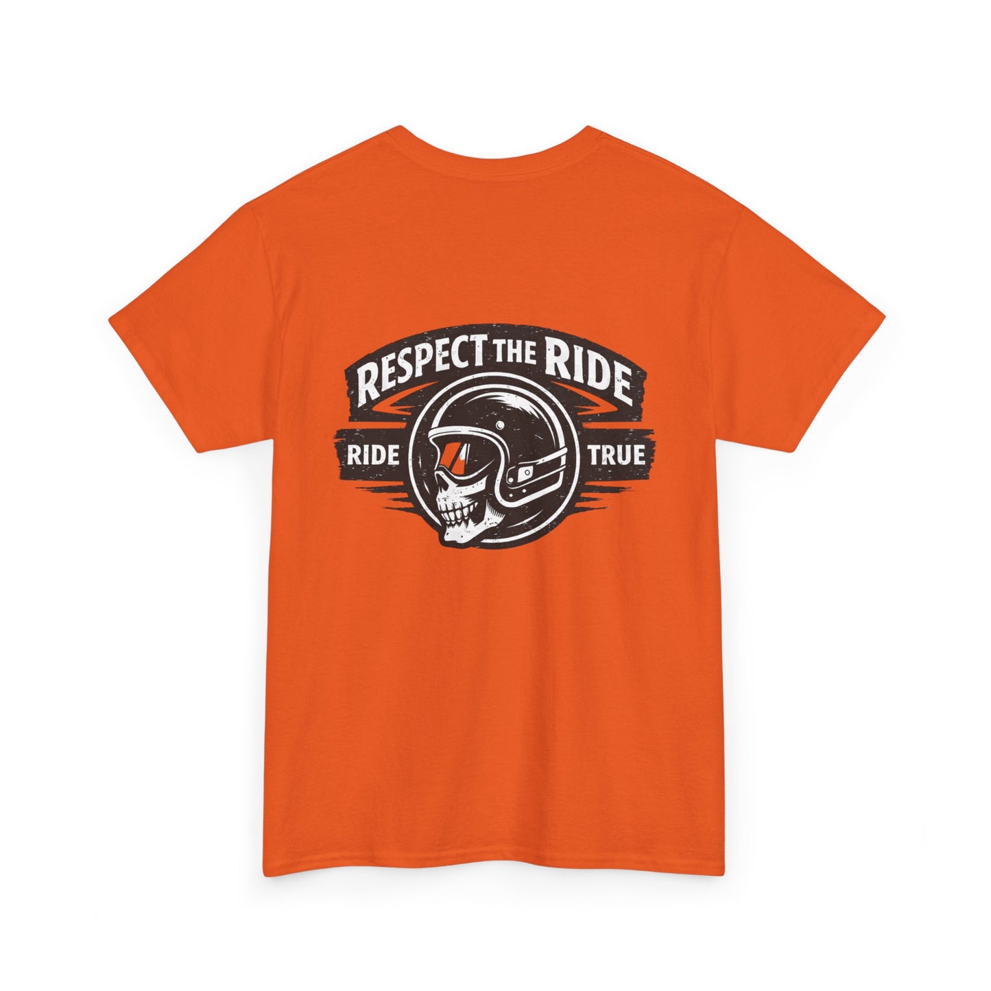 Ride True Skull Helmet Tee — "Respect the Ride" Biker T-Shirt