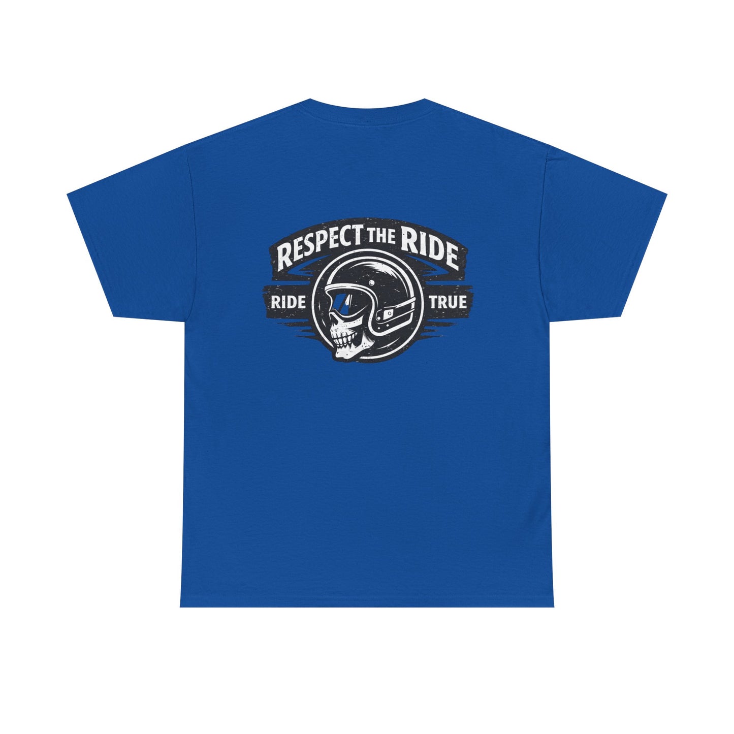 Ride True Skull Helmet Tee — "Respect the Ride" Biker T-Shirt