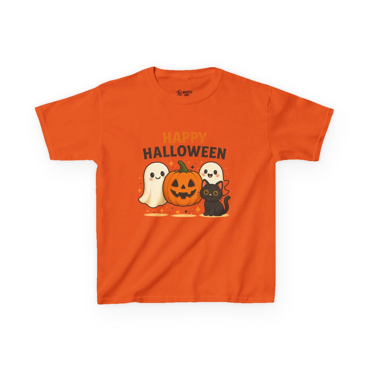 Kids Halloween Tee, Fun Halloween Shirt, Ghosts and Pumpkin Design, Spooky Kids T-Shirt, Fall Festival Apparel, Halloween Costume Tee