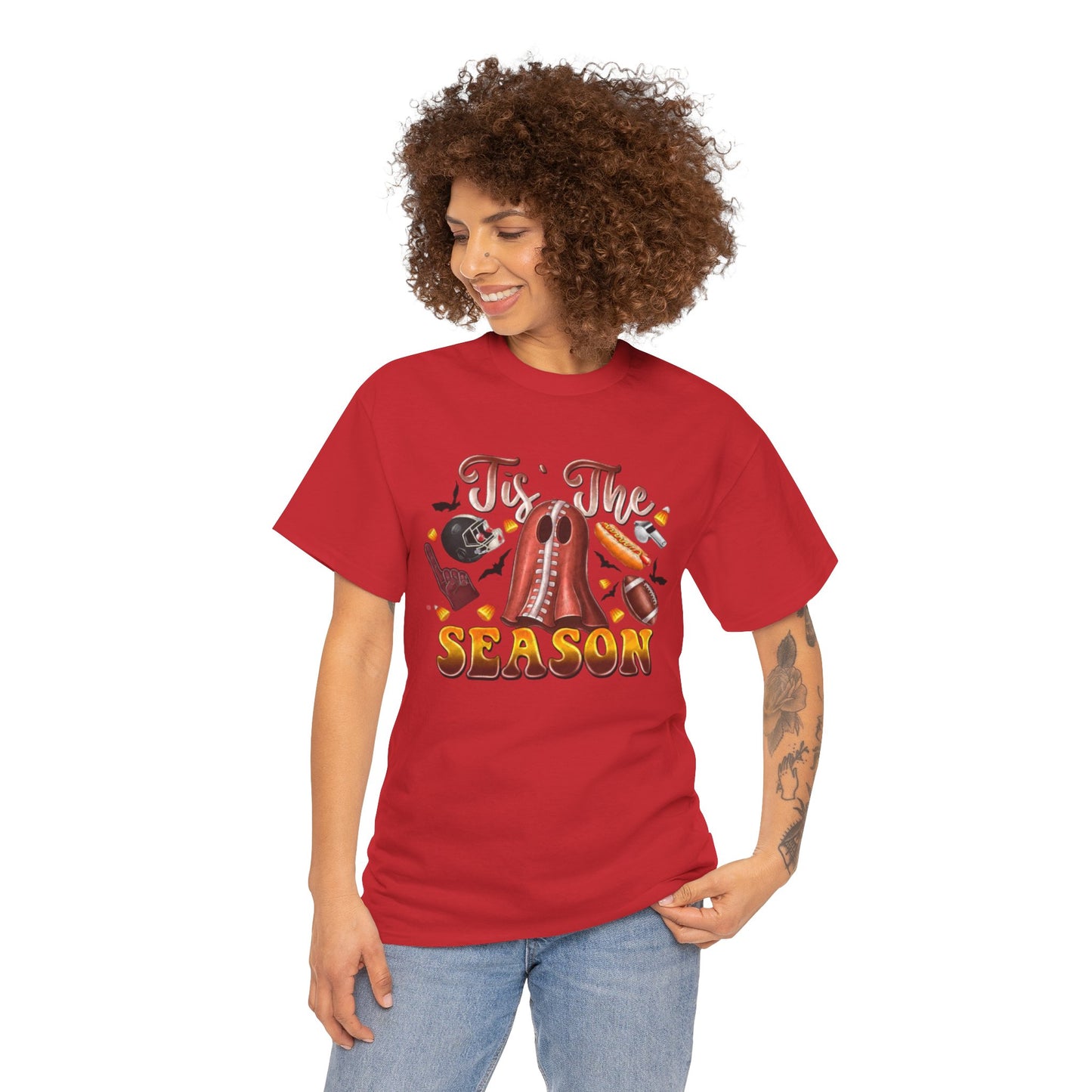 Tis The Season Womens Fall Festive Cotton Short Sleeve Tee
