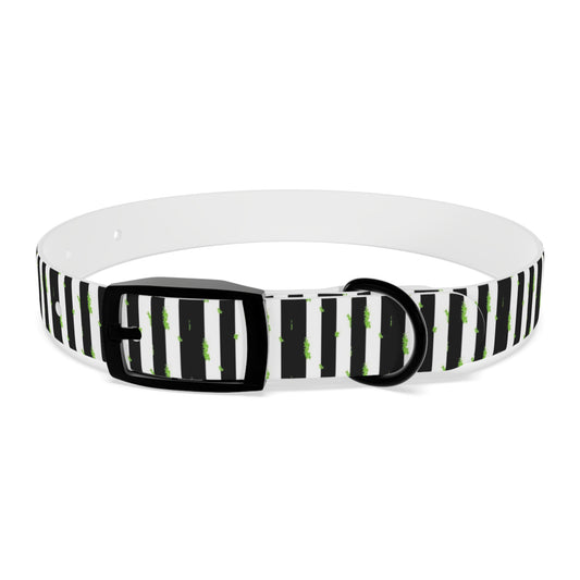 Beetlejuice Style Dog Collar