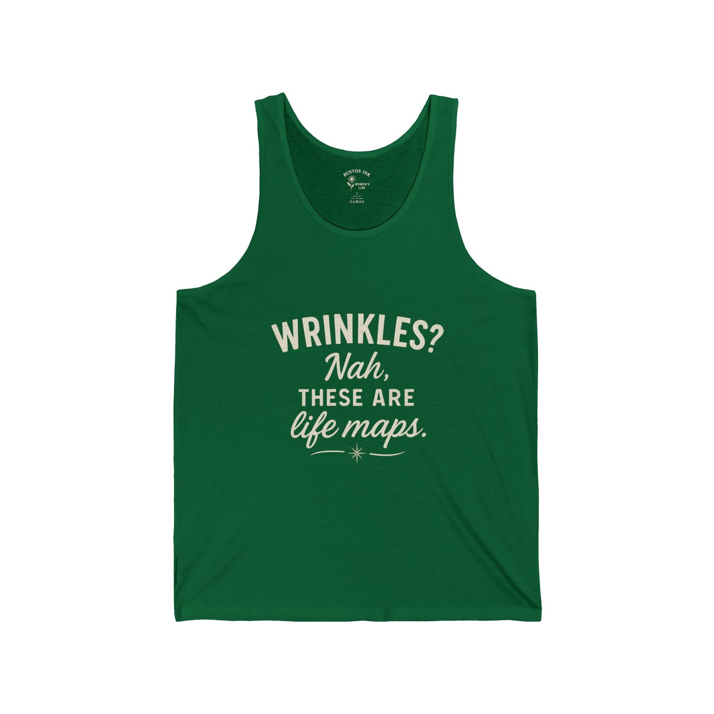 Life Maps Unisex Jersey Tank | Trendy Summer Top, Gift for Friends, Motivational Workout Shirt, Funny Quote Tee, Casual Summer Wear