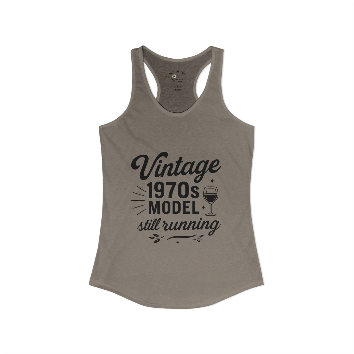 Women's "Vintage 70's Model Still Running" -  Racerback Tank