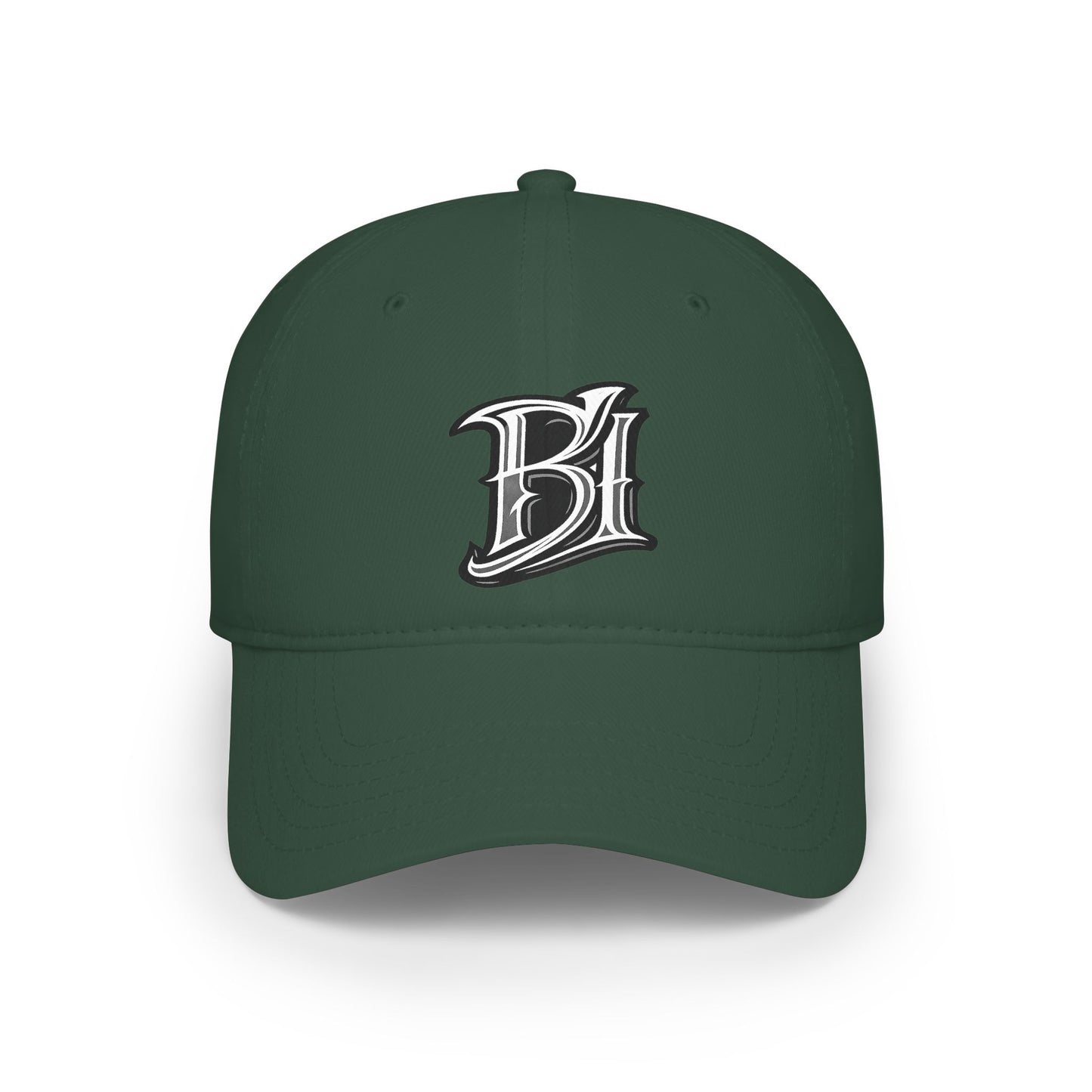 Embroidered 'B1' Low‑Profile Baseball Cap – Vintage Script Logo Hat