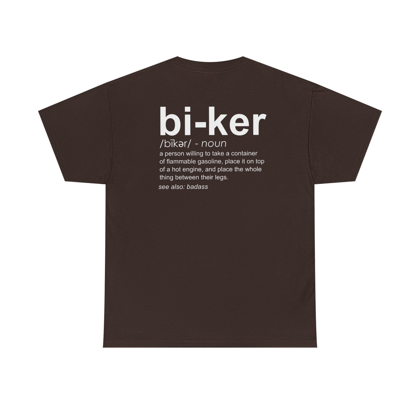 Biker Definition Short Sleeve Tee, Unisex Heavy Cotton T-Shirt
