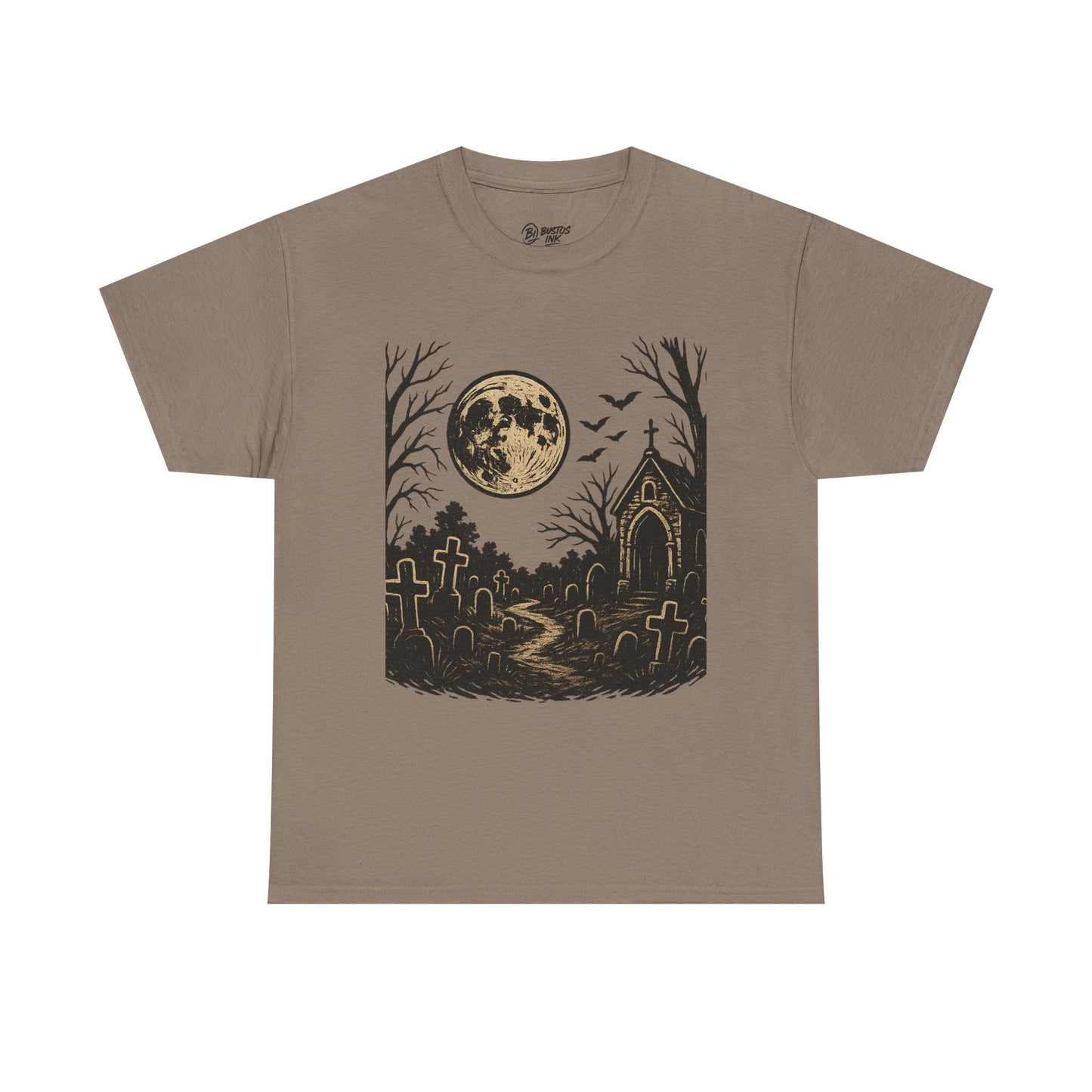 Spooky Moonlight Unisex Tee - Halloween Apparel, Graphic T-Shirt, Gothic Style, Fall Wardrobe, Casual Outfit