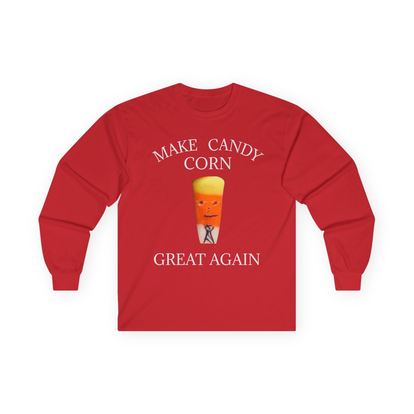 Funny Halloween Long Sleeve Tee - Make Candy Corn Great Again
