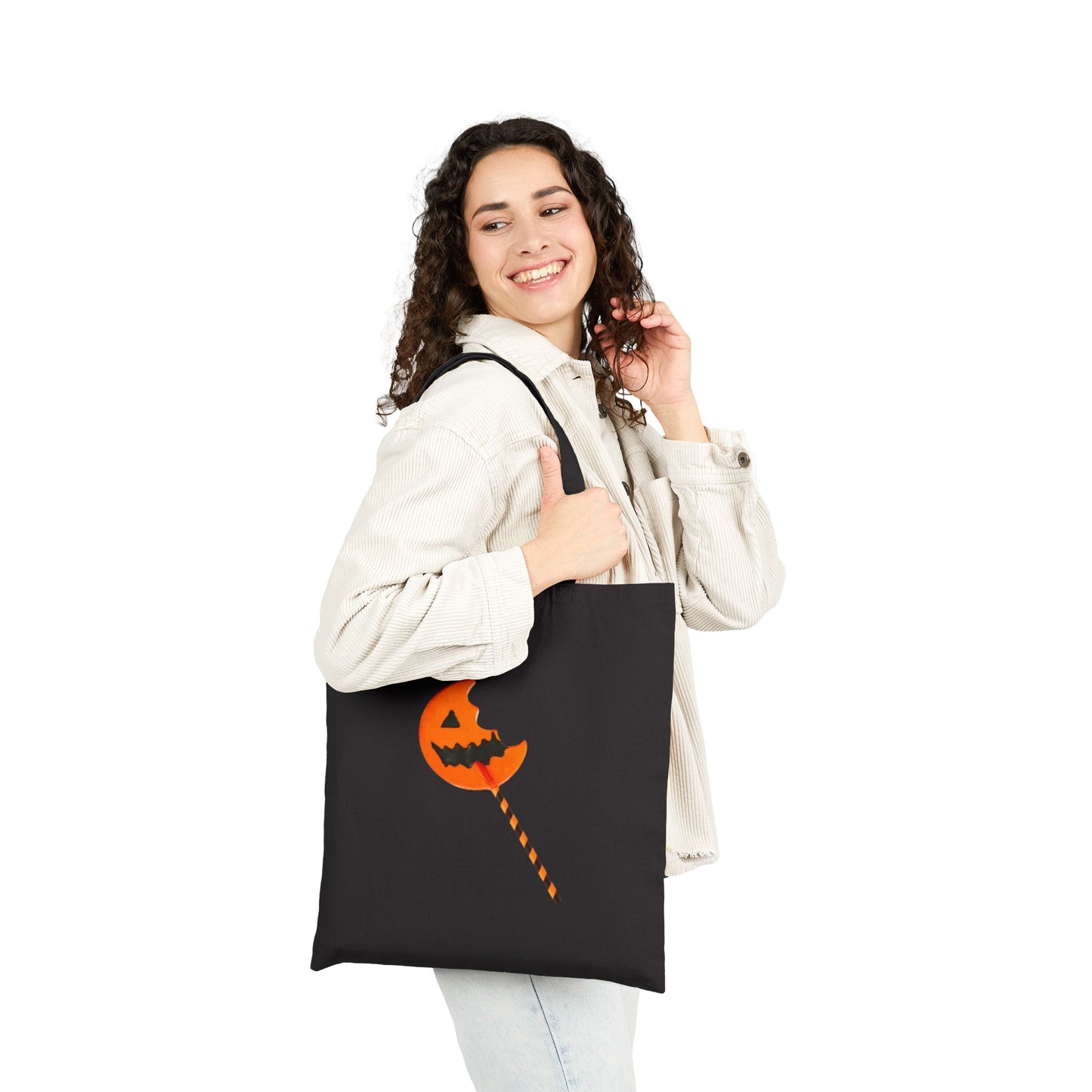 Halloween Candy Lover Tote Bag, Trick or Treat Tote, Fun Halloween Gift, Seasonal Tote