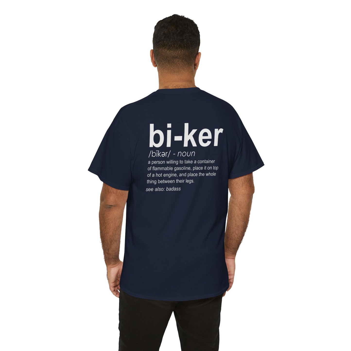 Biker Definition Short Sleeve Tee, Unisex Heavy Cotton T-Shirt