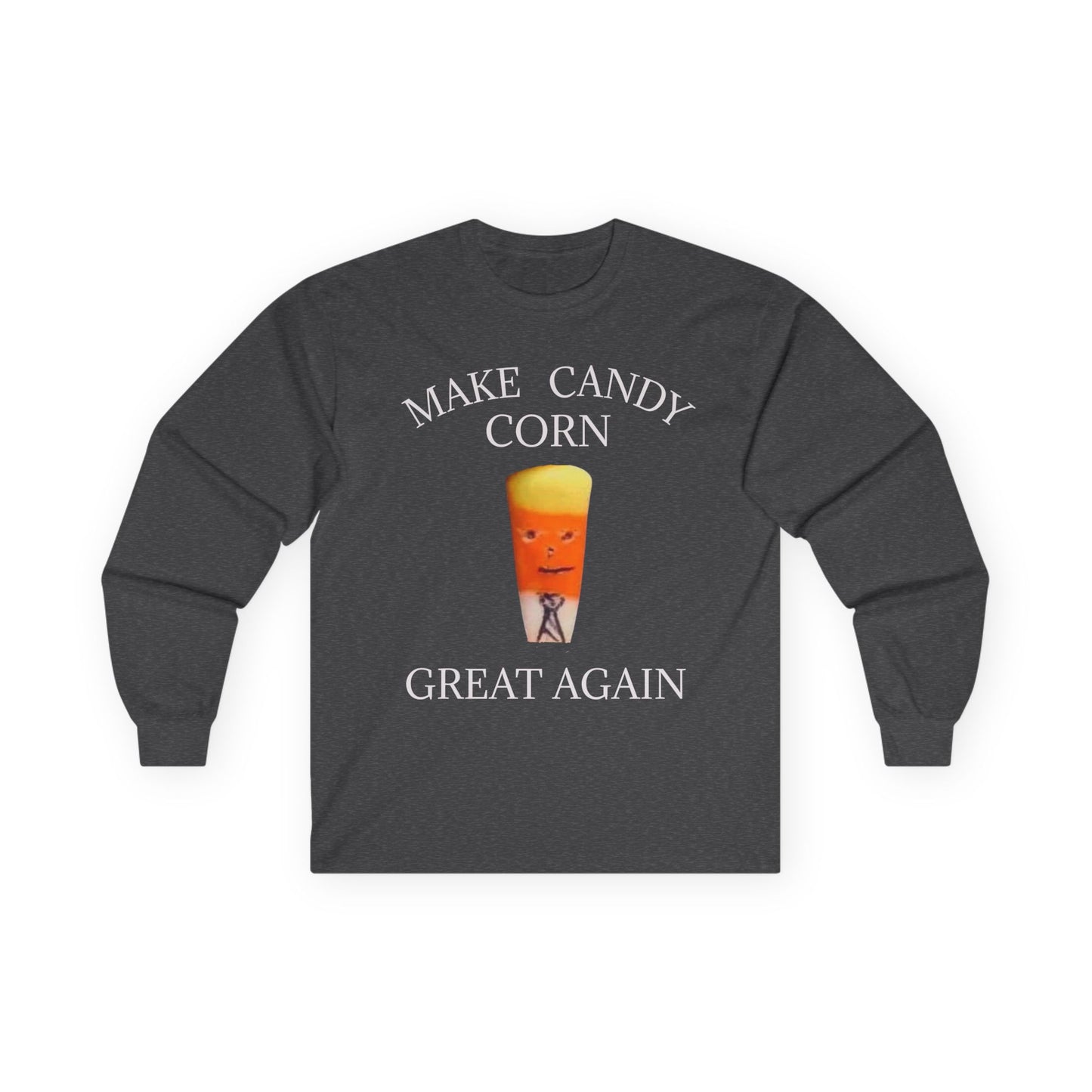 Funny Halloween Long Sleeve Tee - Make Candy Corn Great Again