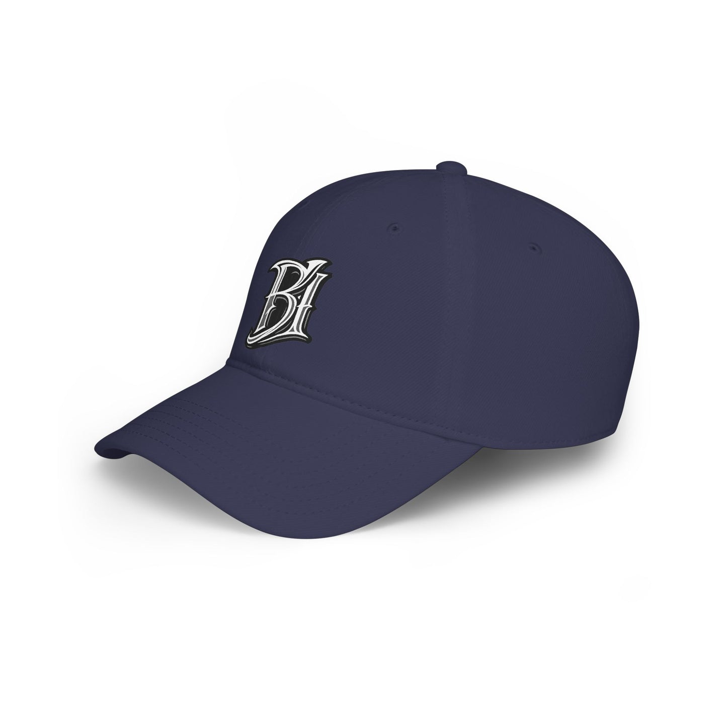 Embroidered 'B1' Low‑Profile Baseball Cap – Vintage Script Logo Hat