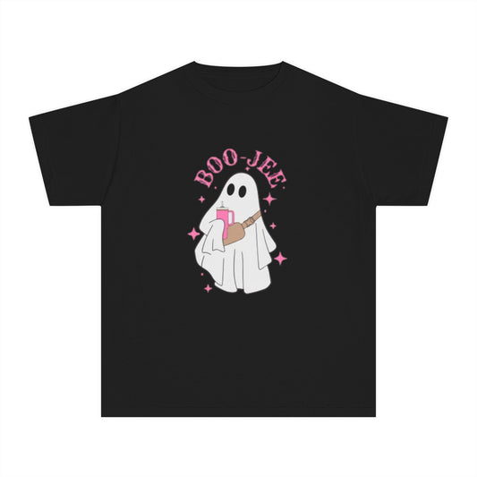 Boo Jee Ghost Youth Midweight Tee-Halloween Shirt