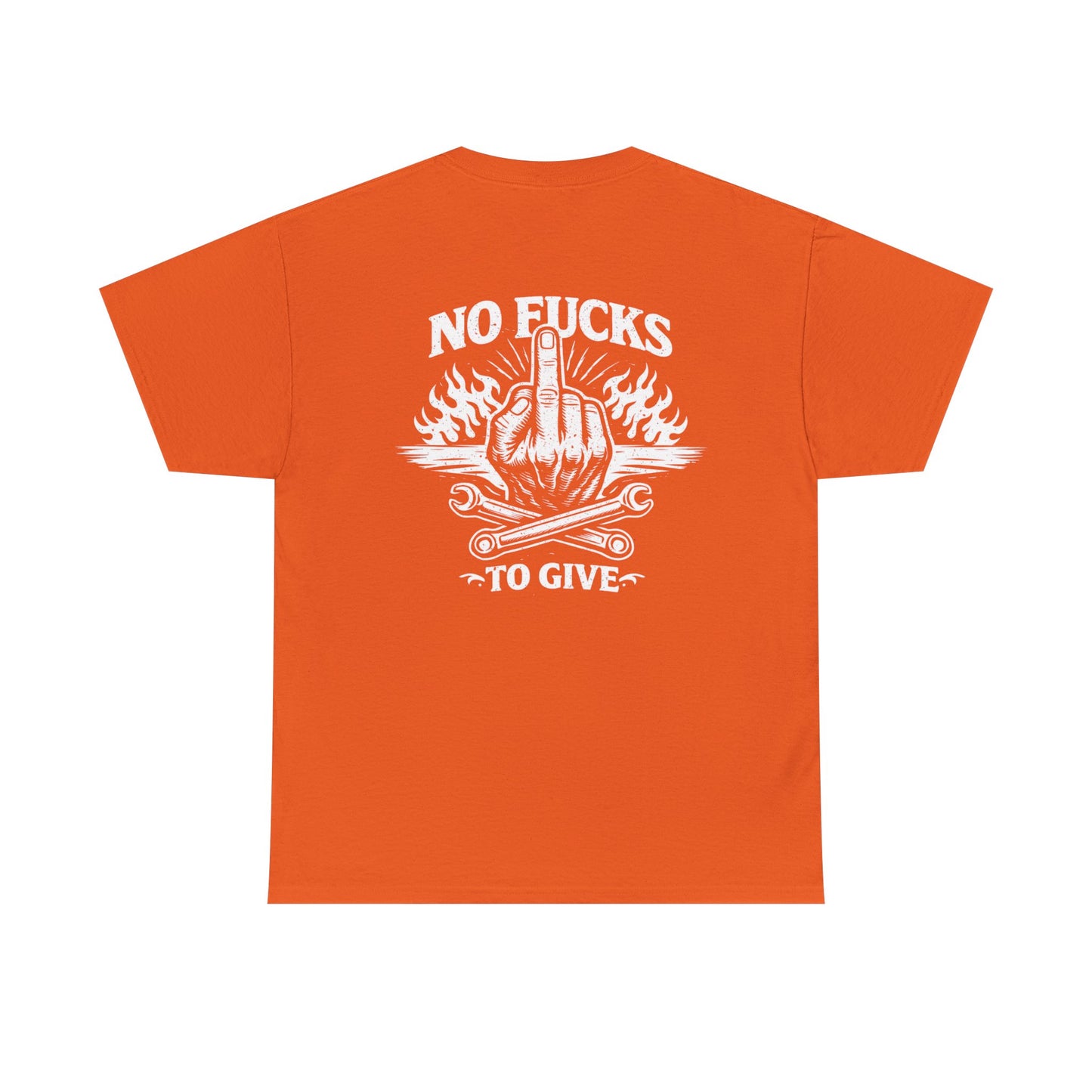 No Fucks To Give T-Shirt — Middle Finger Flame Graphic Tee