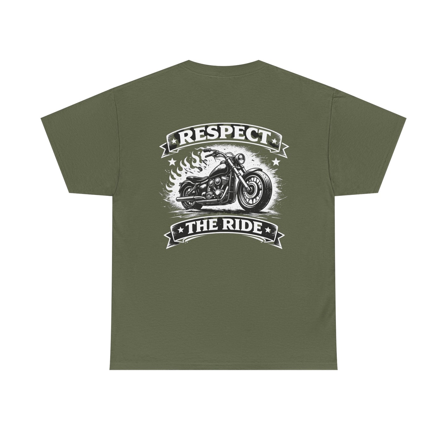 Respect The Ride Motorcycle T‑Shirt — Biker Vintage Chopper Tee