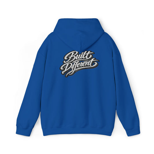 Built Different Hoodie — Vintage Script Logo Pullover