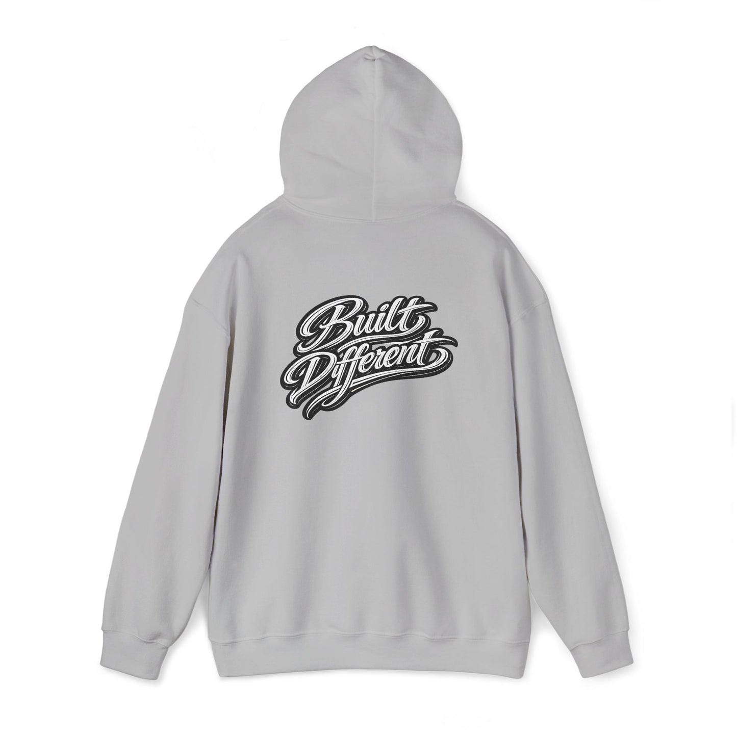 Built Different Hoodie — Vintage Script Logo Pullover