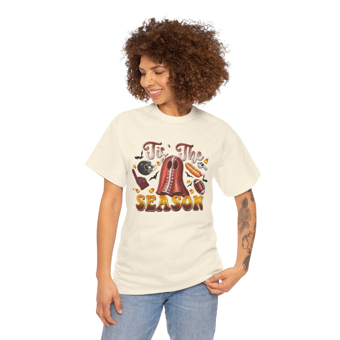 Tis The Season Womens Fall Festive Cotton Short Sleeve Tee