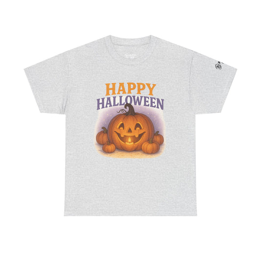 Halloween Pumpkin Unisex Cotton Tee, Fall Apparel, Costume Party Shirt, Spooky Season T-Shirt, Halloween Gift Idea