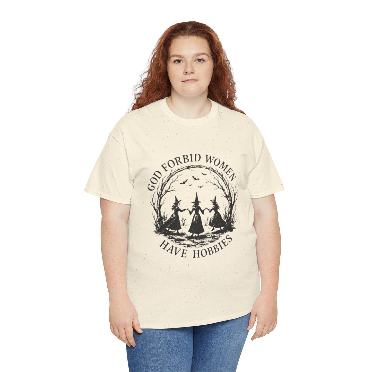 Unisex Heavy Cotton Tee-God Forbid Women Have Hobbies