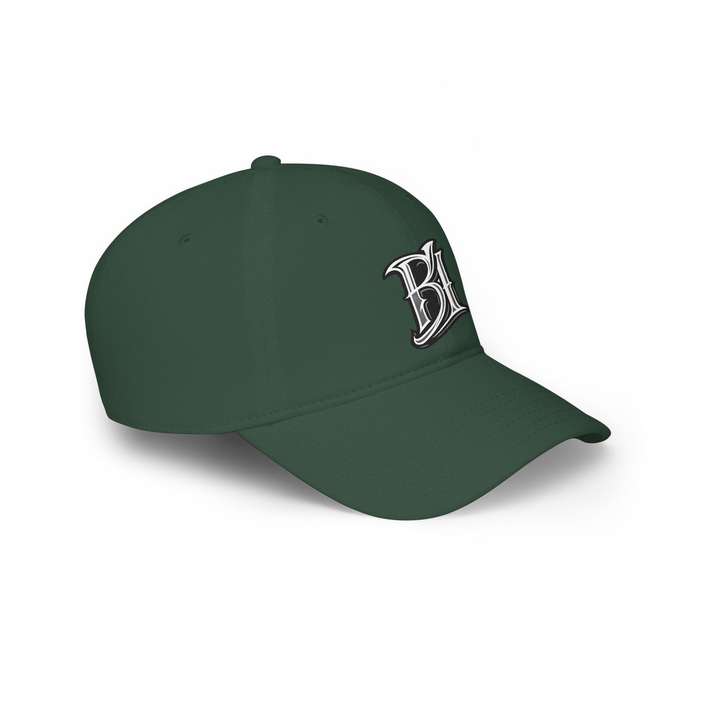 Embroidered 'B1' Low‑Profile Baseball Cap – Vintage Script Logo Hat