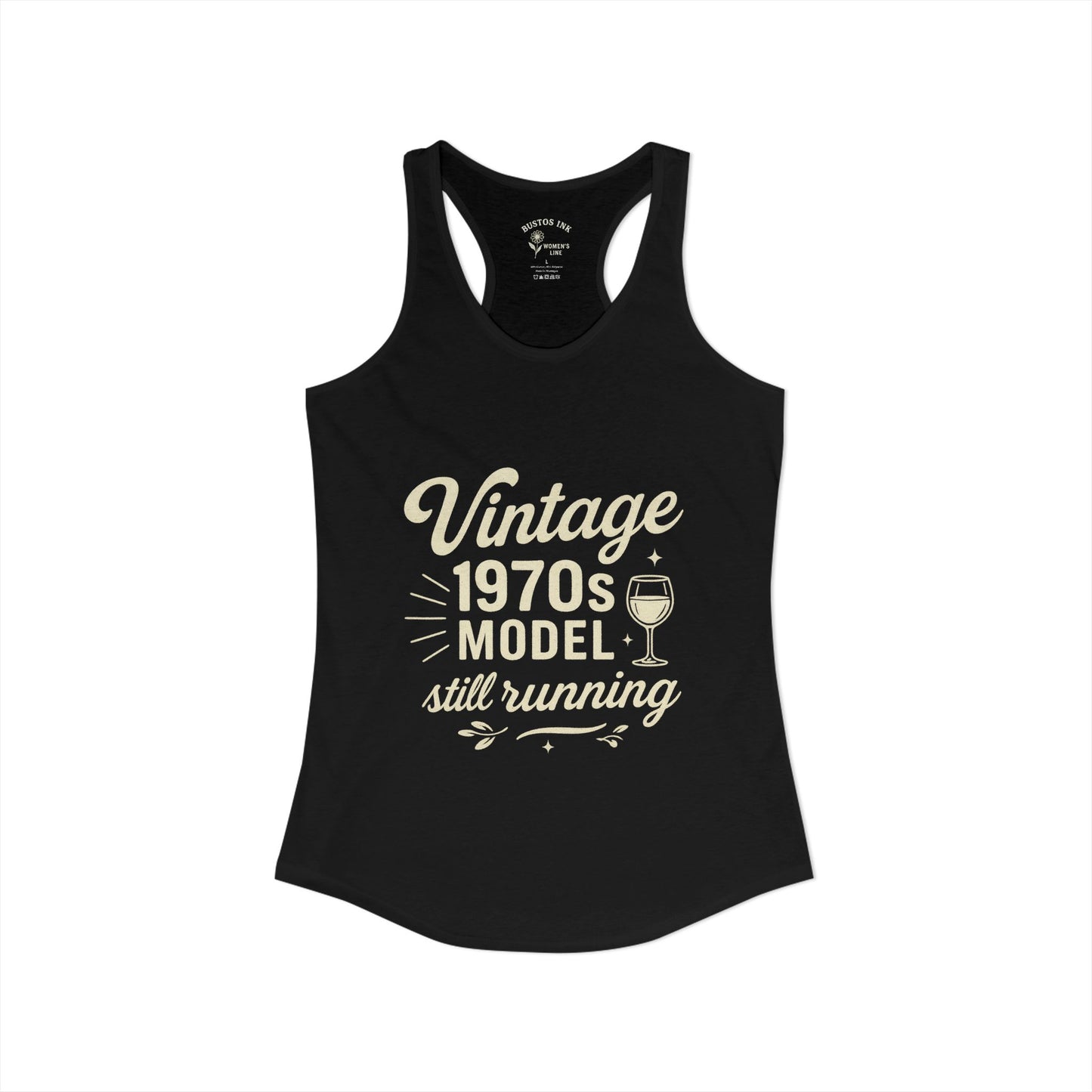 Women's "Vintage 70's Model Still Running" -  Racerback Tank