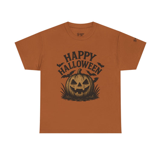 Halloween Pumpkin Unisex Cotton Tee, Fall Fashion, Spooky Shirt, Holiday Apparel, Casual Wear, Halloween Party Top