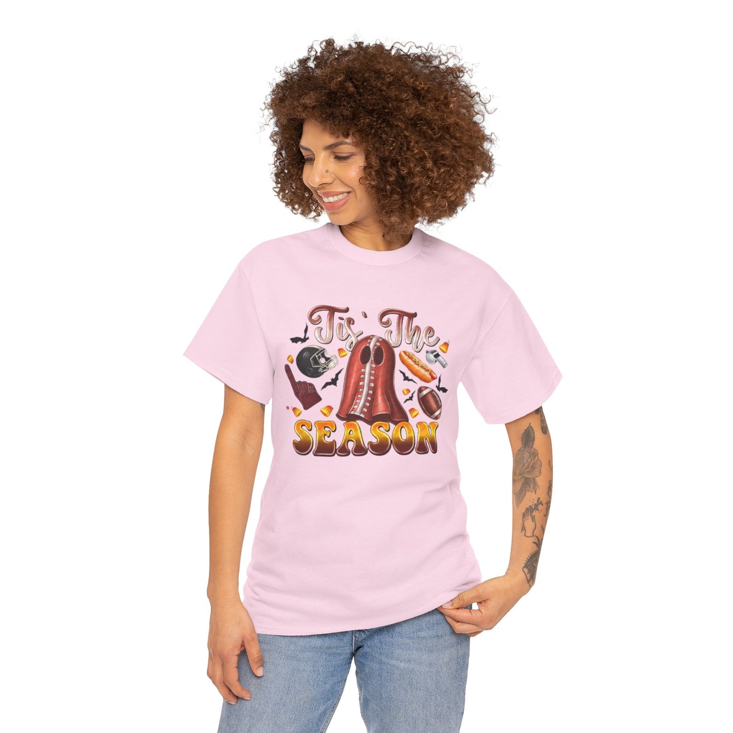 Tis The Season Womens Fall Festive Cotton Short Sleeve Tee