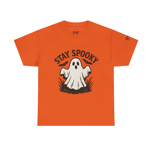 Spooky Ghost Tee - Perfect for Halloween, Unisex Cotton Shirt, Halloween Costume Top, Fall Apparel, Stay Spooky Tee