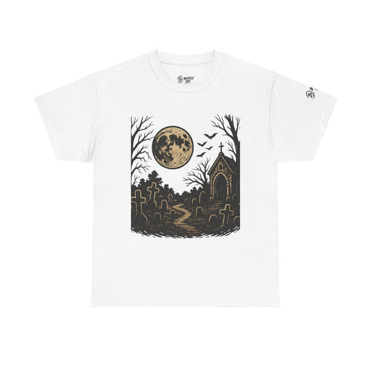 Spooky Moonlight Unisex Tee - Halloween Apparel, Graphic T-Shirt, Gothic Style, Fall Wardrobe, Casual Outfit