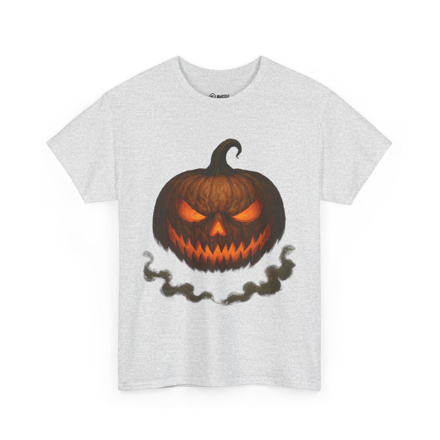 Spooky Pumpkin Halloween T-Shirt, Unisex Heavy Cotton Tee for Fall, Halloween Costume, Trick or Treat, Seasonal Fashion, Gift Idea