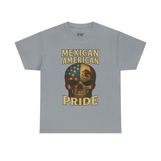 Mexican American Pride Tee, Unisex Heavy Cotton Tee for Celebrating Culture, Casual Everyday Wear, Gift for Holidays, Includes Unique [...]
