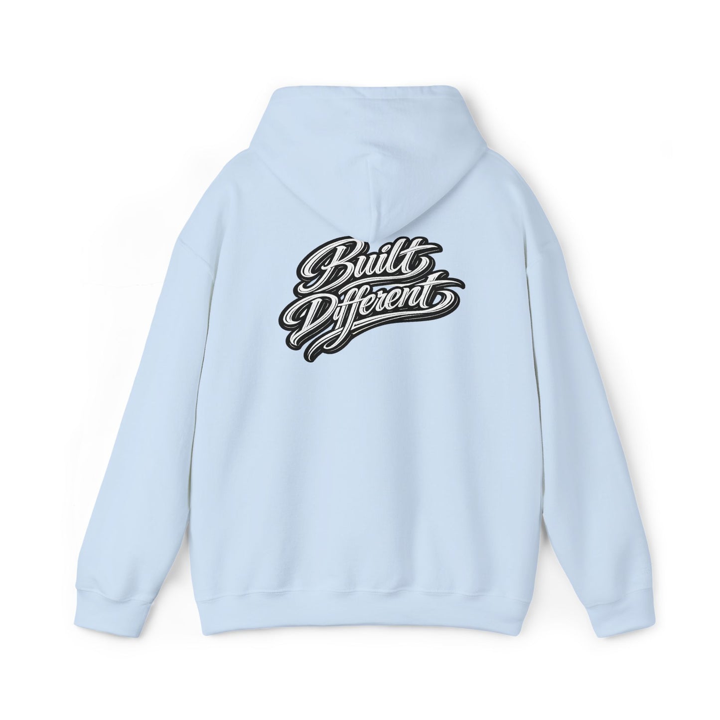 Built Different Hoodie — Vintage Script Logo Pullover