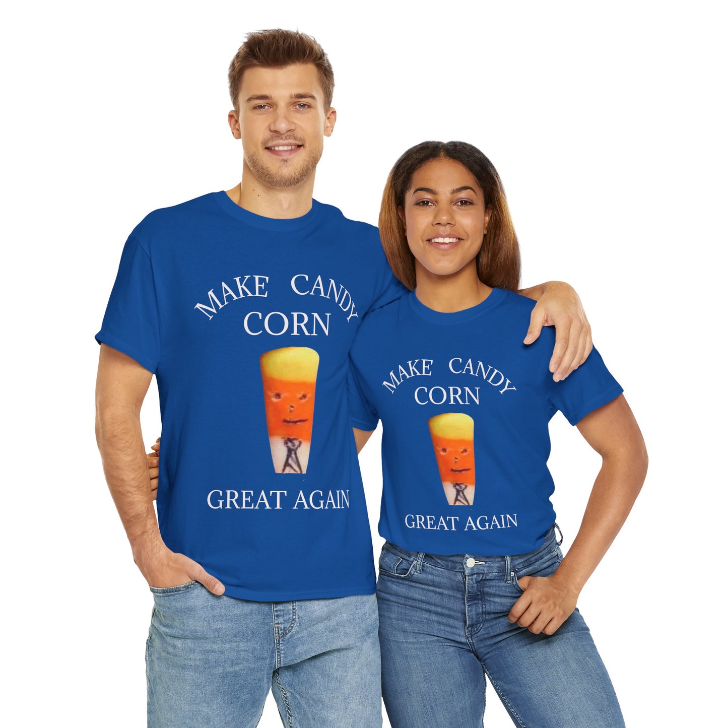 Halloween Tee, Funny Candy Corn Unisex Heavy Cotton T-Shirt