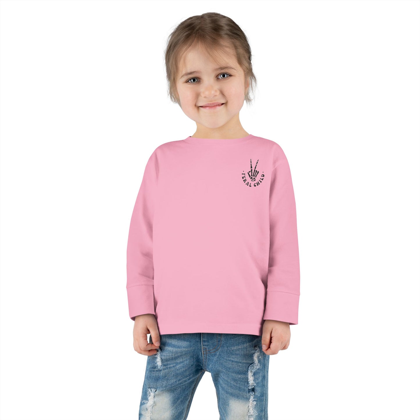 Somebody's Feral Child Toddler Long Sleeve Tee