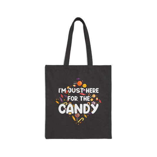 Halloween Candy Lover Tote Bag, Trick or Treat Tote, Fun Halloween Gift, Seasonal Tote