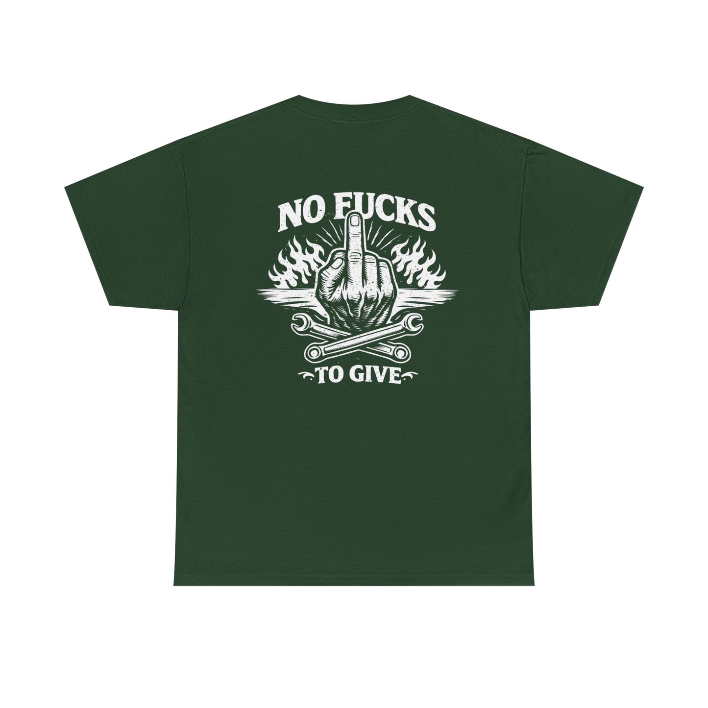 No Fucks To Give T-Shirt — Middle Finger Flame Graphic Tee