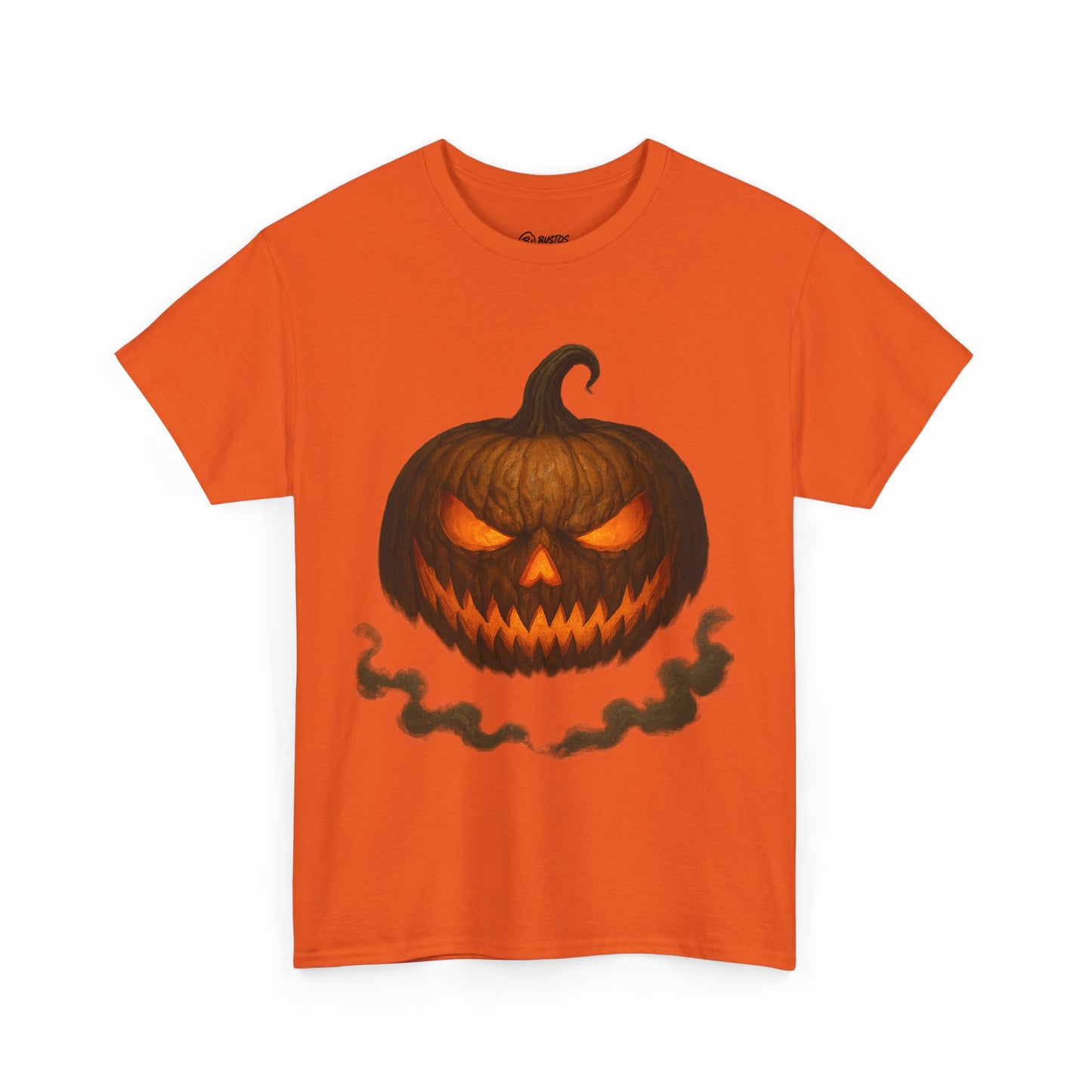 Spooky Pumpkin Halloween T-Shirt, Unisex Heavy Cotton Tee for Fall, Halloween Costume, Trick or Treat, Seasonal Fashion, Gift Idea