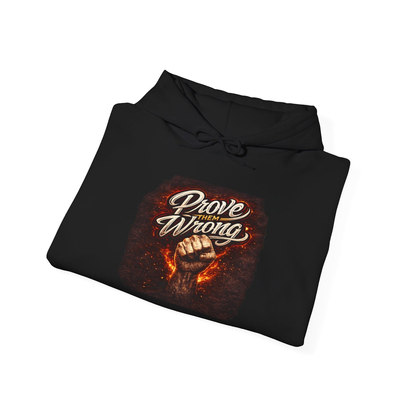 Prove them Wrong Hoodie — Motivational Vintage Fire Graphic Sweatshirt