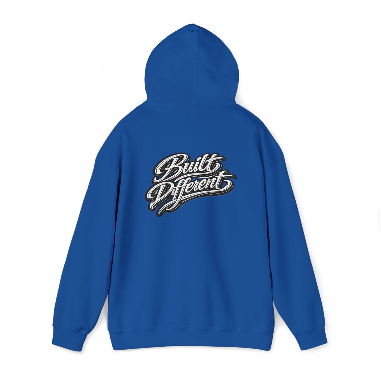 Built Different Hoodie — Vintage Script Logo Pullover