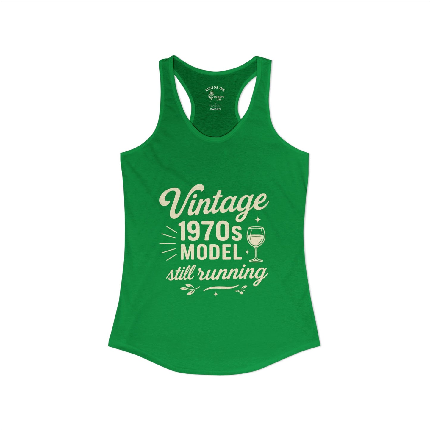 Women's "Vintage 70's Model Still Running" -  Racerback Tank