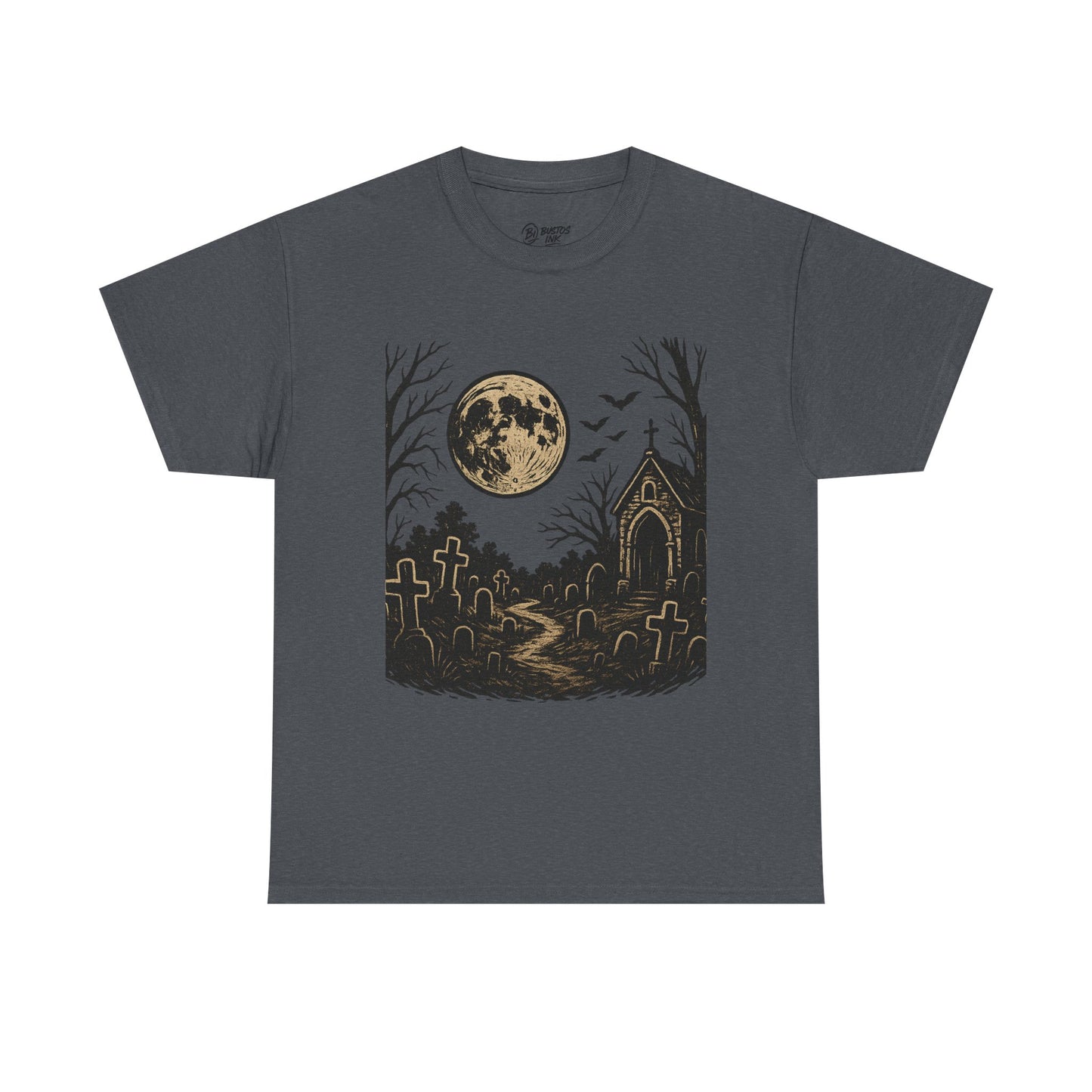 Spooky Moonlight Unisex Tee - Halloween Apparel, Graphic T-Shirt, Gothic Style, Fall Wardrobe, Casual Outfit